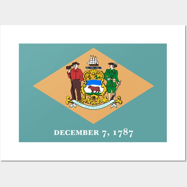 Delaware Flag Wall Art by taoistviking